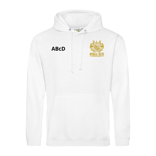 Int. College Glengormley Year 12 Leavers Hoodie - White Thumbnail