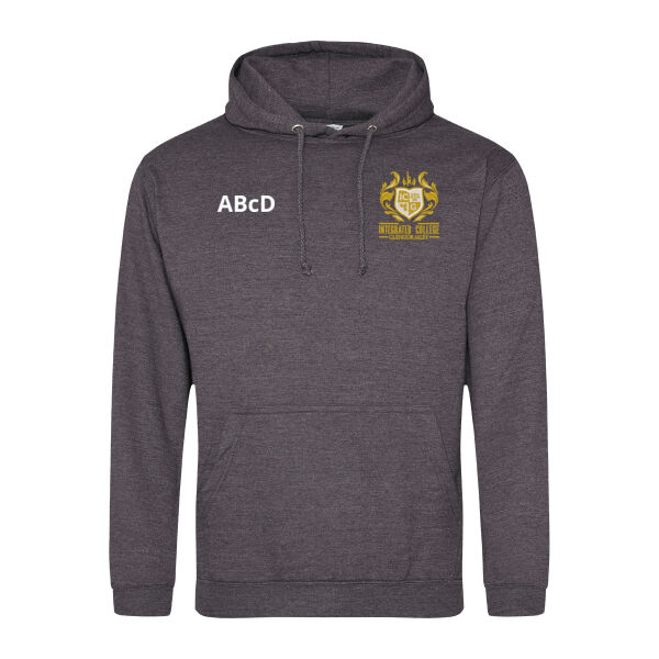 Int. College Glengormley Year 12 Leavers Hoodie - Charcoal Thumbnail